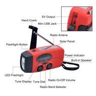 Oneplace Solar Dynamo Powered Radio Hand Crank AM/FM Emergency Radio - 3 LED Flashlight - Phone Charger Power... N7