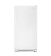 White Whirlpool 20 Cu. Ft. Upright Freezer With Temperature Alarm N4