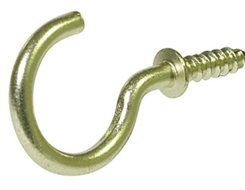 The Hillman Group 9449 Brass Cup Hooks, 0.148 x 1-1/4-Inch, 1-Pack by The Hillman Group