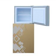 122L Double Door Ice Cream Top Freezer Milk Fruits Beer Soda Beverages Refrigerator Mini Cooler Home Office Apartment... N2