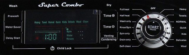 Majestic 1.57 Cu. ft. New Compact Combo Washer Dryer MJ4400B with Optional Venting/ Condensing Drying with Automatic... N9