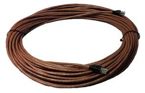 RiteAV - 50 FT Cat6 Brown Ethernet Network RJ45 Patch Cord (Pure Copper) (Connectors and Boots Installed)