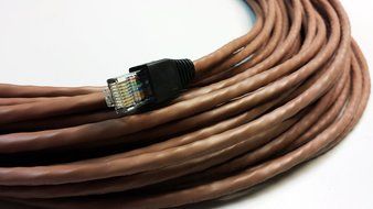 RiteAV - 50 FT Cat6 Brown Ethernet Network RJ45 Patch Cord (Pure Copper) (Connectors and Boots Installed) N2