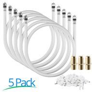 RG-6 | 25 Ft | Black | 2 Pack | UL CL2 Certified Cable Quad Shielded Coaxial Cable For Satellite TV &amp; High Speed... N17