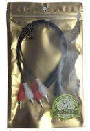 3.5mm Female Stereo to Dual RCA 6 inch Male Red &amp; White Audio Adapter Cable Pack of 2 N3