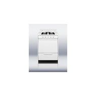 Summit WNM6107F 24" White Gas Sealed Burner Range N4