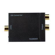 TEORDER Digital Optical Coaxial SPDIF Toslink to Analog Audio Converter with Power Adapter Updated Version DAC... N2