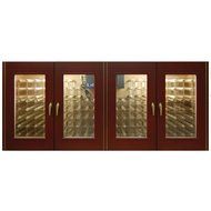 400-Model White Oak Wine Credenza with 4 Glass Doors by Vinotemp