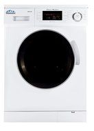 13 lb.Compact Super Washer in White with Silver Trim MJ824W with Automatic Water Level and 14 Wash Programs