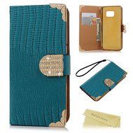S7 Case,Samsung Galaxy S7 Case (Non-Edge) - Mavis's Diary Premium Wallet Flip Case Fashion Lizard PU Leather Bling... N22