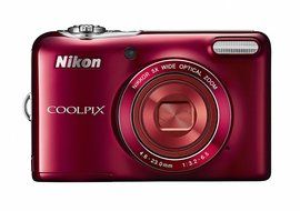 Nikon digital camera COOLPIX L30 5 times zoom dry cell type red L30RD 20,050,000 pixels N2