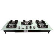 Ship from US !! Windmax 30" Kitchen White Tempered Glass 5 Burners Built-in NG/LPG Gas Cooktops N3