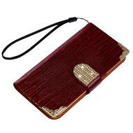 S7 Case,Samsung Galaxy S7 Case (Non-Edge) - Mavis's Diary Premium Wallet Flip Case Fashion Lizard PU Leather Bling... N26