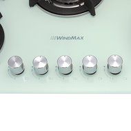 Ship from US !! Windmax 30" Kitchen White Tempered Glass 5 Burners Built-in NG/LPG Gas Cooktops N8