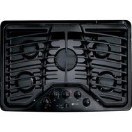 GE PGP953DETBB Profile 30" Black Gas Sealed Burner Cooktop N2