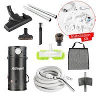 Allegro Central Vacuum 30 ft. Deluxe Package with 1 Inlet Installation Kit for RVs Campers Trailer Yacht N3