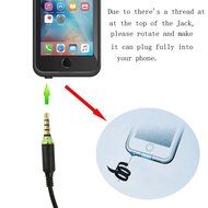 Audio AUX Earphone Headphone Adapter Connector Cable For Lifeproof Case iPhone 5 5S