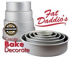 Fat Daddio&#039;s Anodized Aluminum Round Cake Pan, 6 Inches by 2 Inches N7