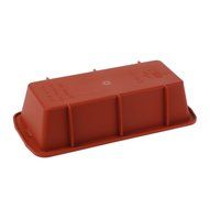 Silikomart 1 Cavity Rectangular Cake Mold, Red N4
