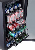 Phiestina PH-CBR100 106 Can Beverage Cooler Stainless Steel Door with Handle N5