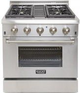 Kucht KRD306FLP 30" Dual Fuel Freestanding Range with 4 Burners, Sealed Burner, in Stainless Steel N4