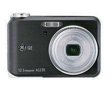 GE 12.1MP Digital Camera 3X Optical Zoom A1230 - Black