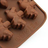 Wholeport 12 Cavities Dinosaurs Silicone Cake Mold Mould Cake Pan Handmade Biscuit Mold N2