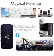 RIOROO Bluetooth Transmitter and Receiver,Portable 2-in-1 3.5MM Wireless Bluetooth Adapter Audio Transmitter and... N4
