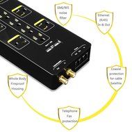 BESTEK 12-Outlet Power Strip Surge Protector 6-Foot Cord with Dual Smart USB and Ethernet / Cable / Satellite... N6