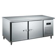 1.8 meter Stainless Steel Under-Counter Worktop Commercial Refrigerator Cooler Freezer Kitchen Countertop Fridge... N3