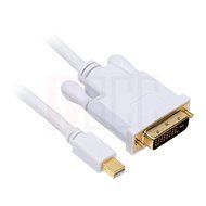 Mini DisplayPort to DVI Cable - Thunderbolt compatible, DVI-D Single Link, White - 3 Feet by BuyCheapCables&reg; N3