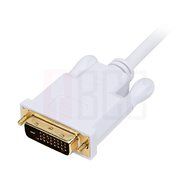 Mini DisplayPort to DVI Cable - Thunderbolt compatible, DVI-D Single Link, White - 3 Feet by BuyCheapCables&reg; N5