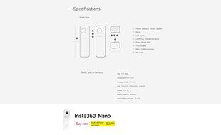 VR panoramic camera Digital hd sport camera virtual reality Insta360 nano panoramic camera N3