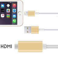 1080P iPhone Lightning 8 Pin to HDMI Cable Connector,BAIVON 6.5 Feet HD High Speed HDTV Converter Adapter with... N37