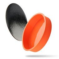 Set of 3 Round Silicone Mold Cake Baking Pans Includes 5 Laminated Grease Proof Cardboard Cake Circles N7