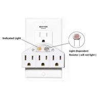 Bestten Wall Outlet Surge Protector with USB Charging, 5 AC Outlets &amp; 2 USB Ports, ETL Certified N10