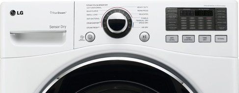 LG DLGX3071WSteamDryer 7.3 Cu. Ft. White Stackable With Steam Cycle Gas Dryer N6