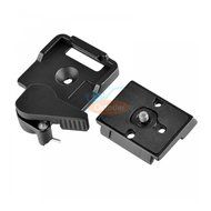 Quick Release SLR DSLR Camera Lens Tripod Clamp Plate Mount Screw Adapter Set