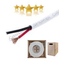 500ft Speaker Cable 16 AWG Wire Cl2 in Wall Bulk 16/2 Gauge 2 Conductor Audio