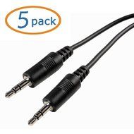 Cables Unlimited AUD-1100-06 6 feet 3.5 MM Male to Male Stereo Cable N5