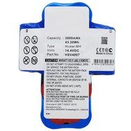 2x Exell EBVB-182 NiMH 14.4V 3000mAh Vacuum Battery Fits HOOVER HSV40 Cordless Handheld Wet &amp; Dry Vacuums. Replaces... N4