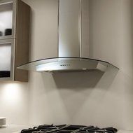 Miseno MH00330G 750 CFM 30 Inch Stainless Steel Wall Mounted Range Hood with Dua, Stainless Steel / Glass N3
