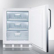 Summit VT65ML7CSS 24" Commercially Approved Upright Freezer with 3.5 cu. ft. Capacity Factory Installed Lock Three...