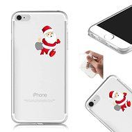 TYoung Case for iPhone 5C Cover [Santa Claus] Pattern Soft TPU Flexible Silicone Case Transparent Clear Crystal... N13