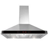 36" 400 CFM Convertible Wall Mount Range Hood Finish: Black