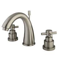 Kingston Brass KS2968EX Elinvar Widespread Lavatory Faucet, 7-Inch Spout Reach, Satin Nickel by Kingston Brass