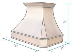 Copper Best H3 362127LS kitchen range hoods Solid Copper Handcrafted with Smooth and Hammered Finishes N3