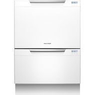 Fisher Paykel DD24DCTW7 Semi-Integrated Double DishDrawer with 14 Place Settings, 9 Cycles, Eco Option, 163 Degree...