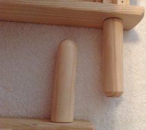 2Medium Eardrum Loud Wood Noisemaker Grogger Matraca Ratchet Soccer Clapper 11 inches long N2
