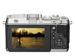 Olympus E-P5 17mm f1.8 and VF-4 16.1 MP Compact System Camera with 3-Inch LCD (Silver with Black Trim) - International... N2